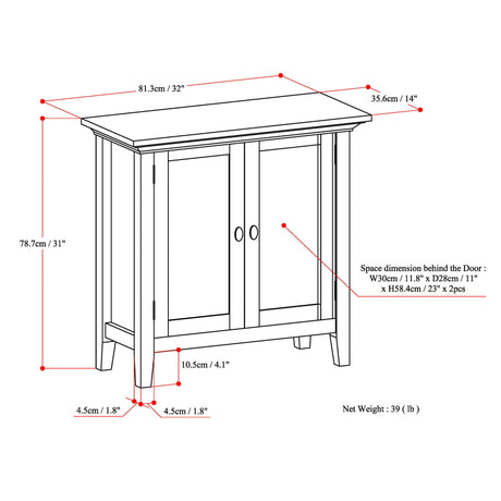Redmond - Handcrafted Low Storage Cabinet - view 41