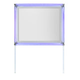 Laura - Mirror With LED Light And Sleek Frame - Silver