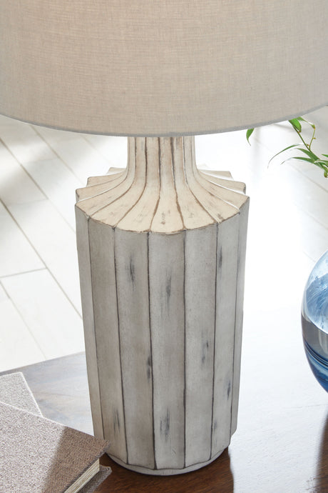 Imre - Distressed Brown - Poly Table Lamp by Signature Design by Ashley® | Bel Furniture