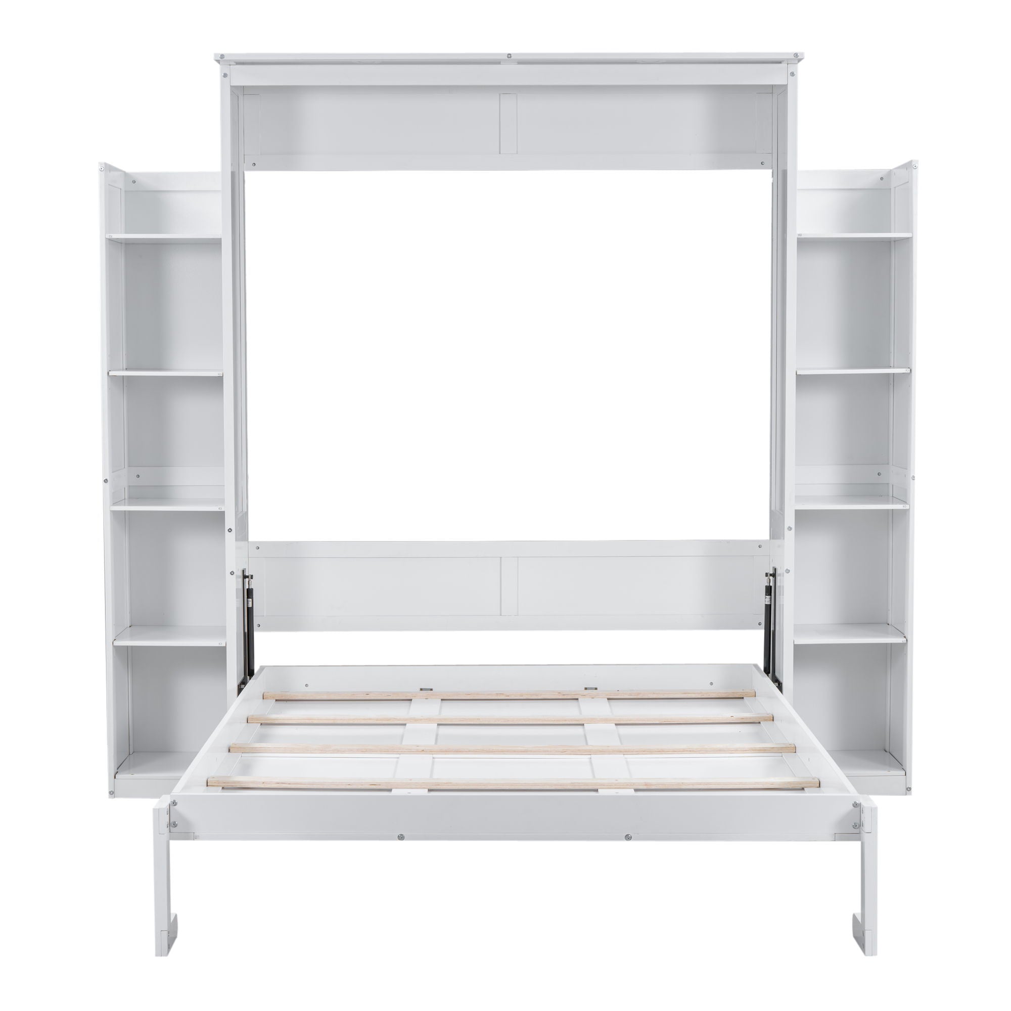 Murphy - Bed Wall Bed With Shelves And LED Lights