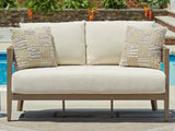 Serene Bay - Dark Brown / White - Loveseat With Cushion by Signature Design by Ashley® | Bel Furniture