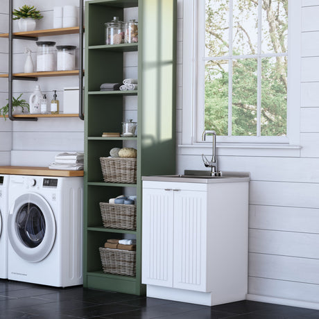 Murphy - Laundry Cabinet & Faucet And Stainless Steel Sink - view 24