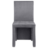 Tordera - Velvet Upholstered Dining Side Chair (Set of 2) - Gray by Coaster Fine Furniture | Bel Furniture