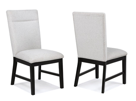 Sebastian - Side Chair (Set of 2) - Black / Gray by Crown Mark | Bel Furniture