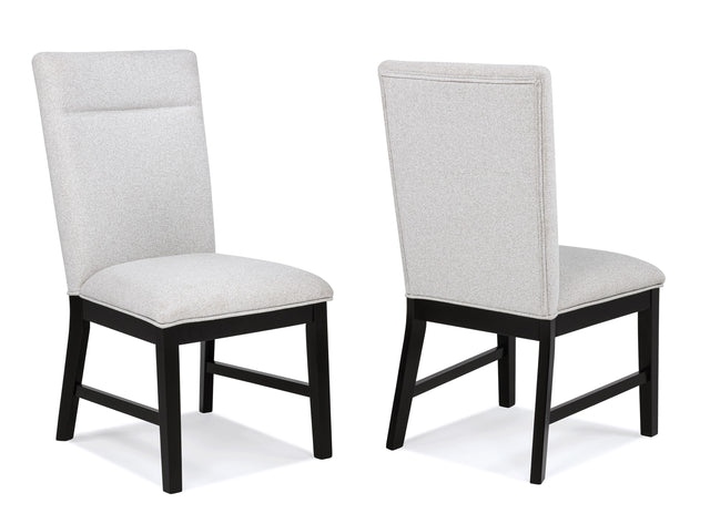 Sebastian - Side Chair (Set of 2) - Black / Gray by Crown Mark | Bel Furniture