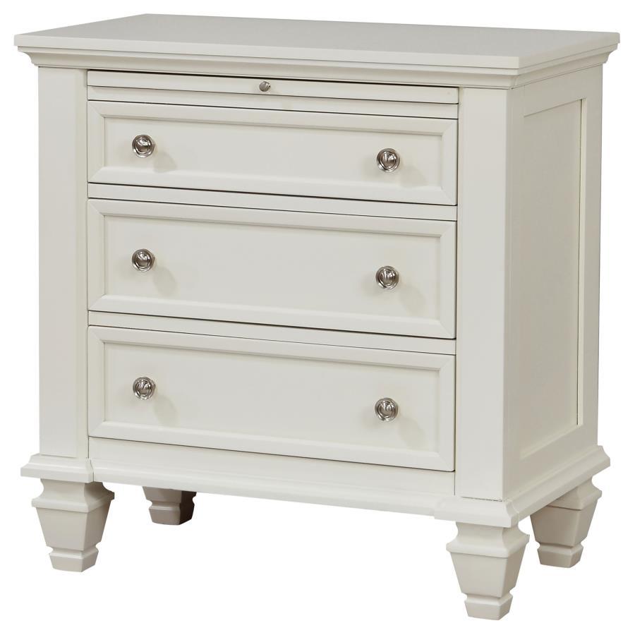 Sandy Beach - 3-drawer Nightstand by CoasterEssence | Bel Furniture