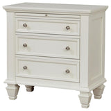 Sandy Beach - 3-drawer Nightstand by CoasterEssence | Bel Furniture
