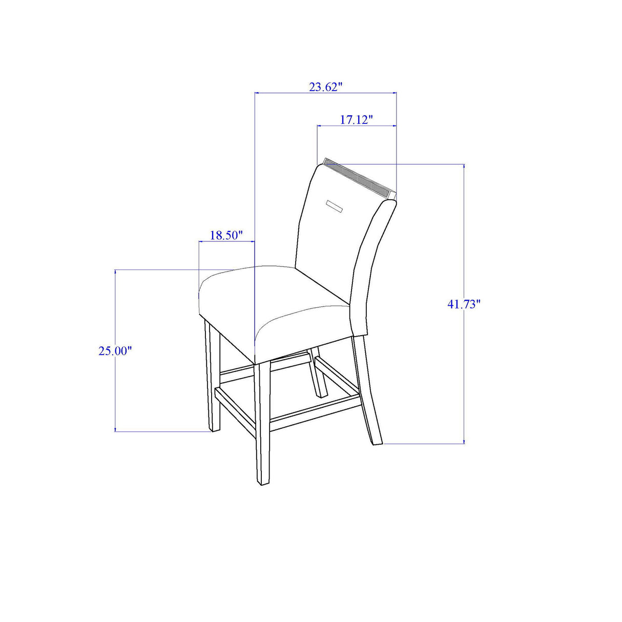 Ariya - Bar Stools (Set of 2) - Dark Gray