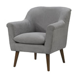 Shelby - Woven Fabric Oversized Armchair Gray by Lilola Home | Bel Furniture