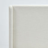 Carmen - California King Size Upholstered Wingback Bed - Ivory