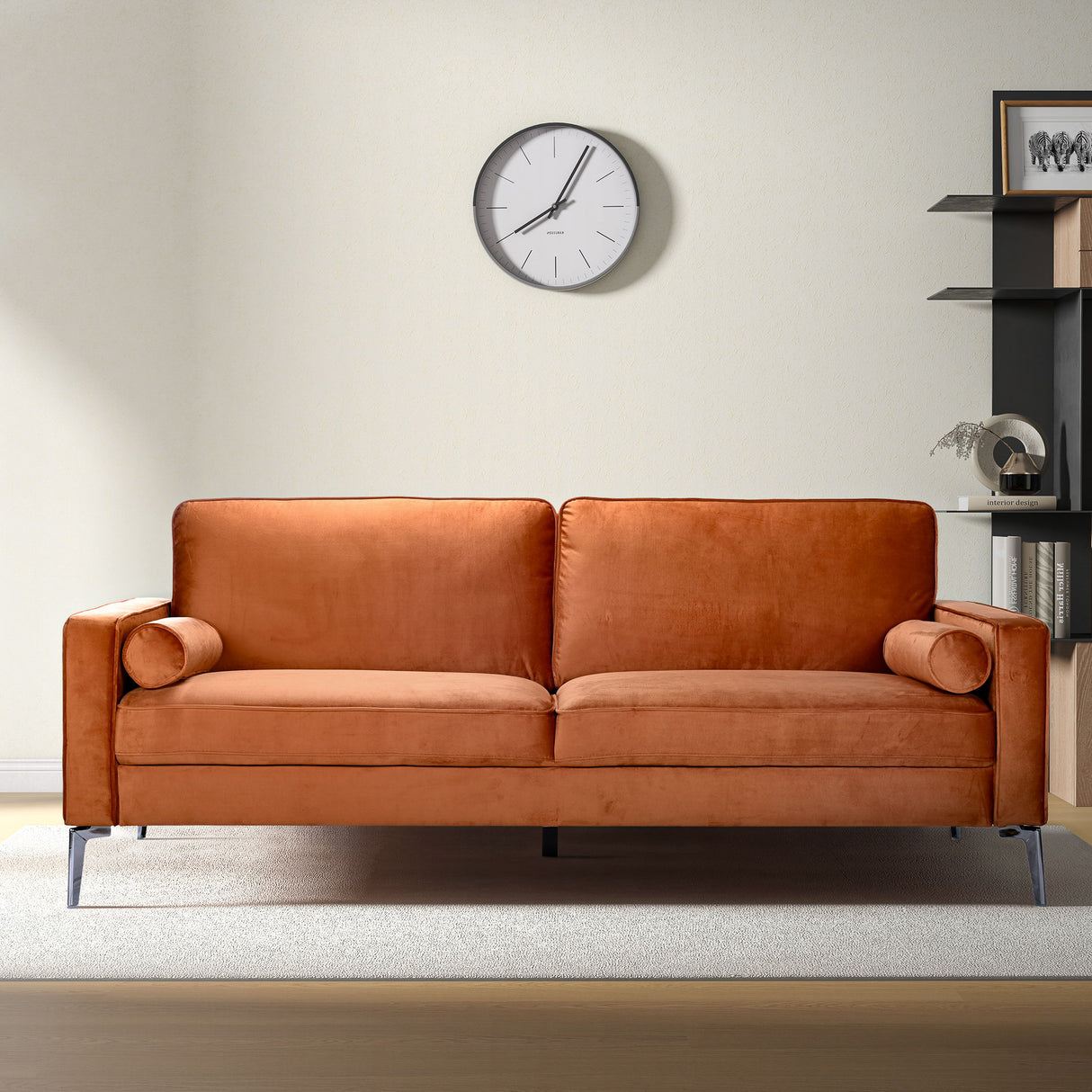Axten - Sofa - Orange by Ashcroft Furniture | Bel Furniture