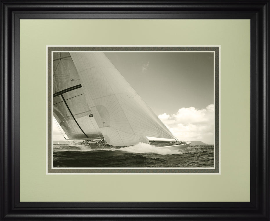 Sea Spray I By Michael Kahn - Framed Print Wall Art - Dark Gray