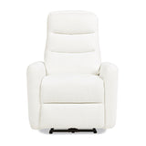 Bloomy - High Back Power Recliner Motion Chair - Chiffon White