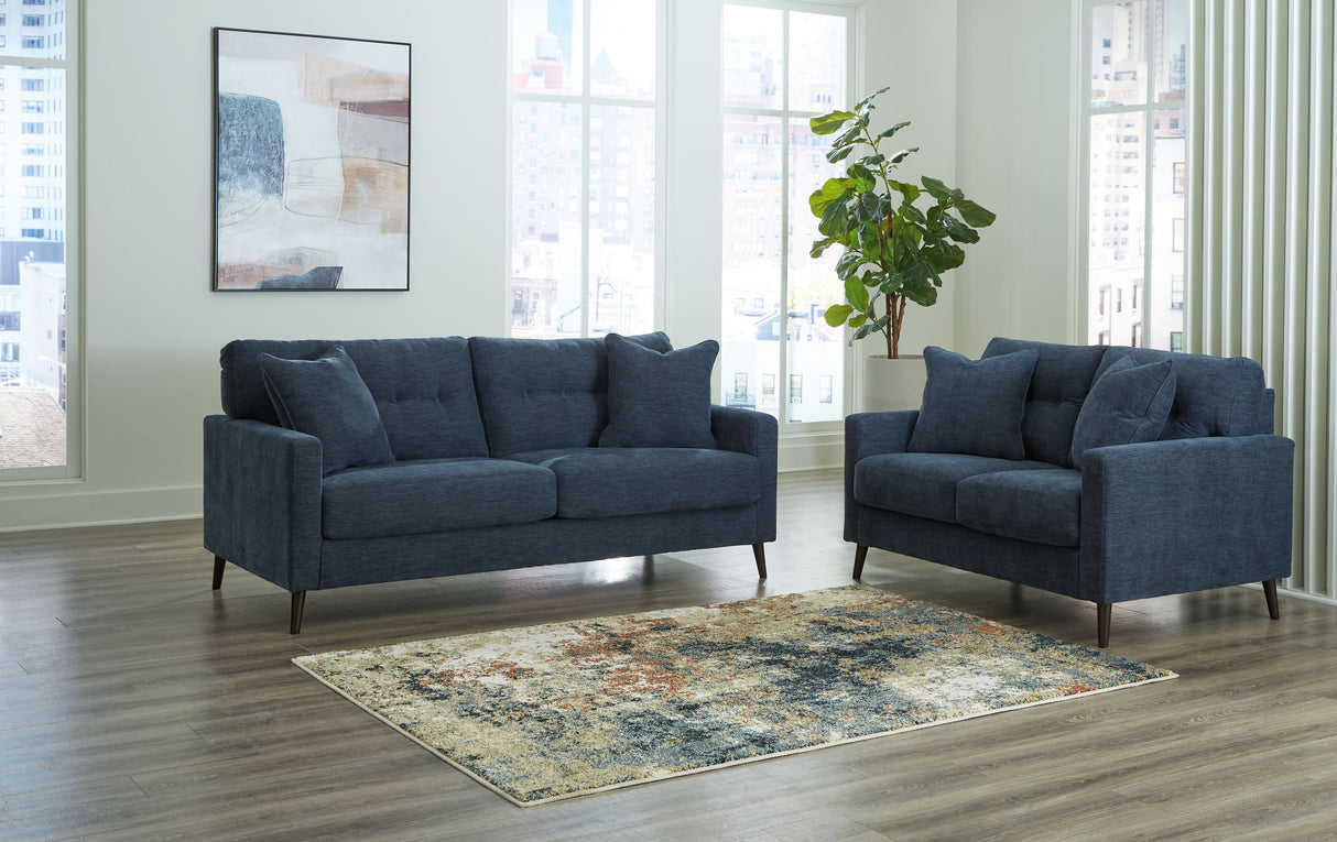 Bixler - Living Room Set Blue 2 Pc. Sofa, Loveseat by Signature Design by Ashley® | Bel Furniture