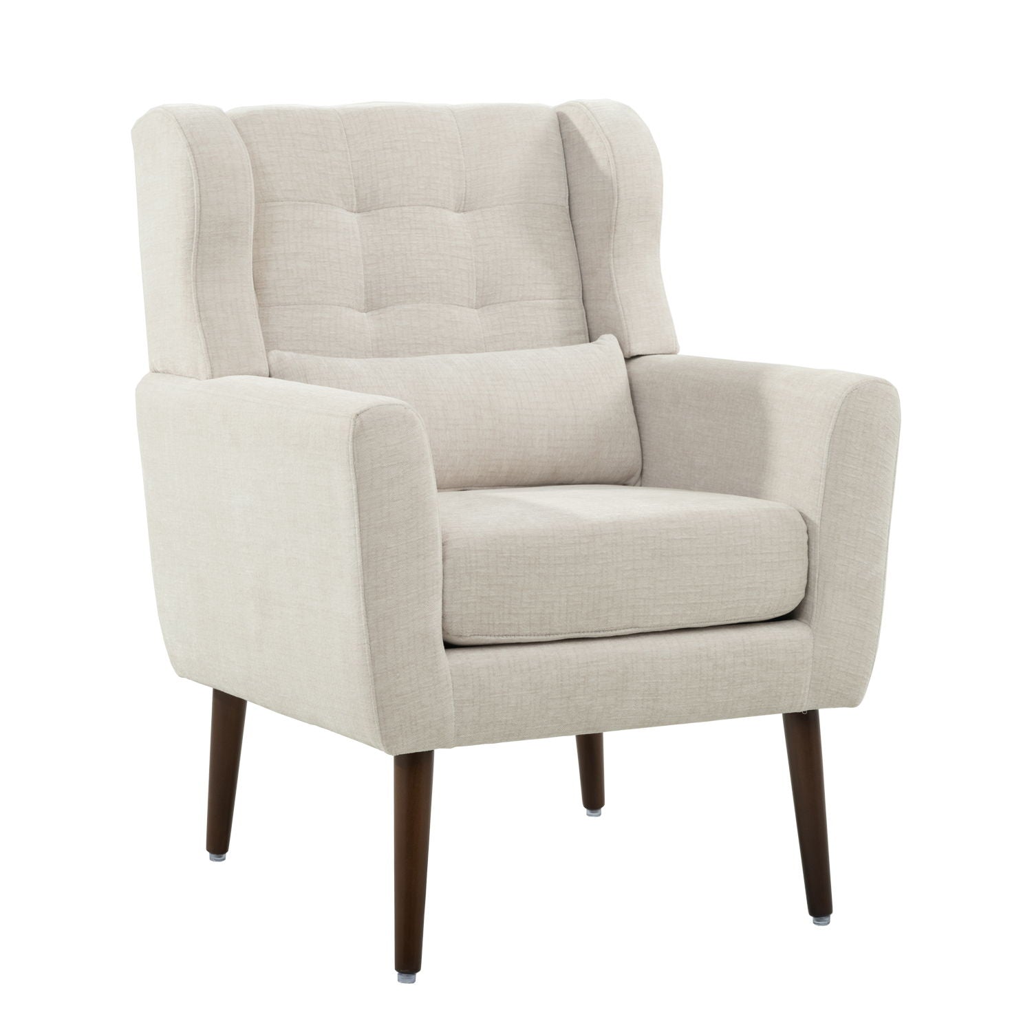 Modern Accent Chair Upholstered Foam Filled Living Room Chairs Comfy Reading Chair Mid-Century Modern Chair With Chenille Fabric Lounge Arm Chairs Armchair For Living Room Bedroom