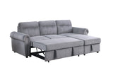Ashton - Reversible Sleeper Sectional Sofa Chaise by Lilola Home | Bel Furniture