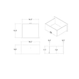 Chloe - Nightstand - Gemstone Silver