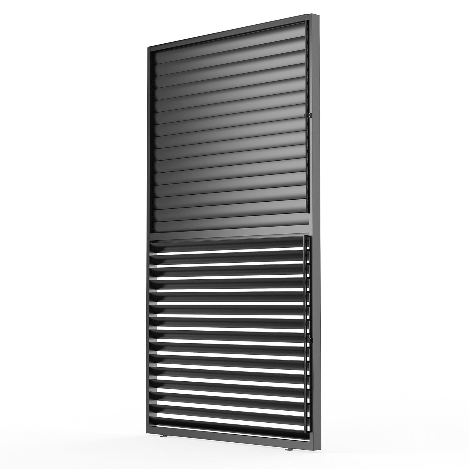 Louver Grille 1 / 3 10Ft Frame & Louvers - Black