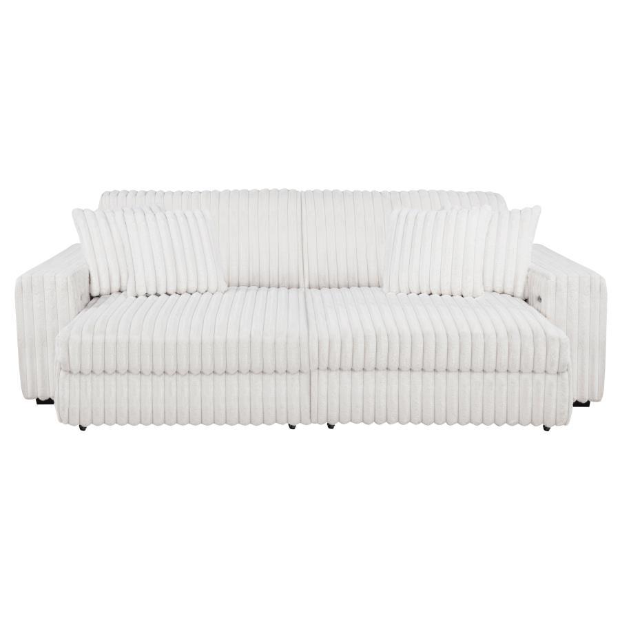 Jacana - Corduroy Upholstered Dual Power Chaise Sofa
