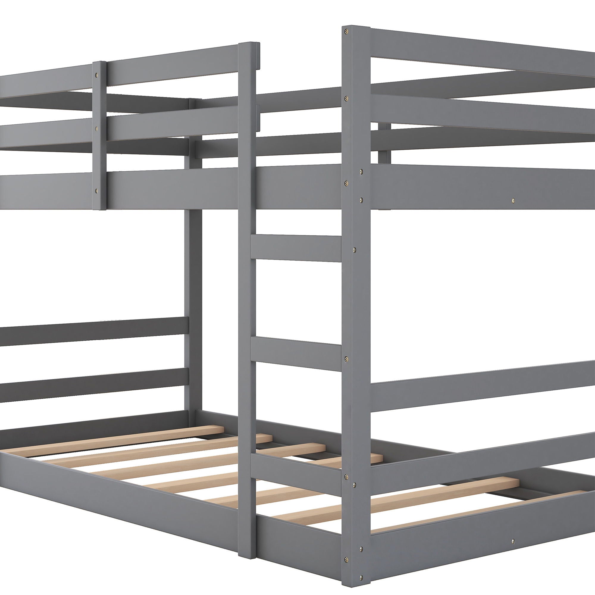 Twin Over Twin Bunk Bed With Ladder