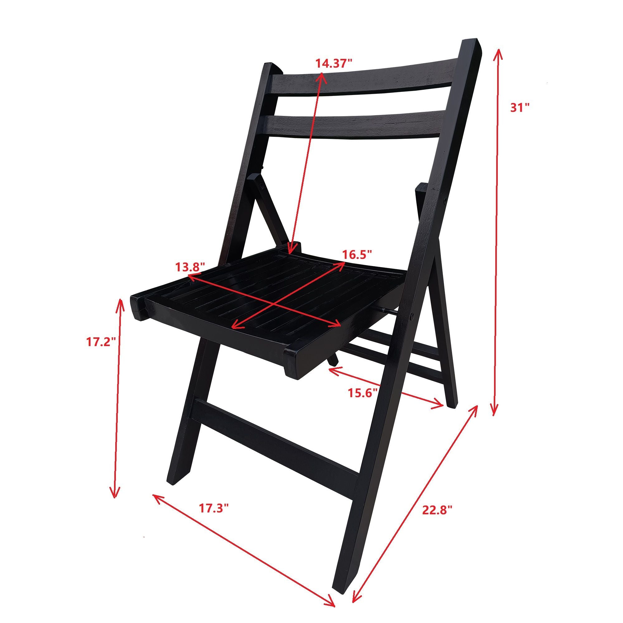 Folding Special Event Chair, Foldable Style (Set of 4)