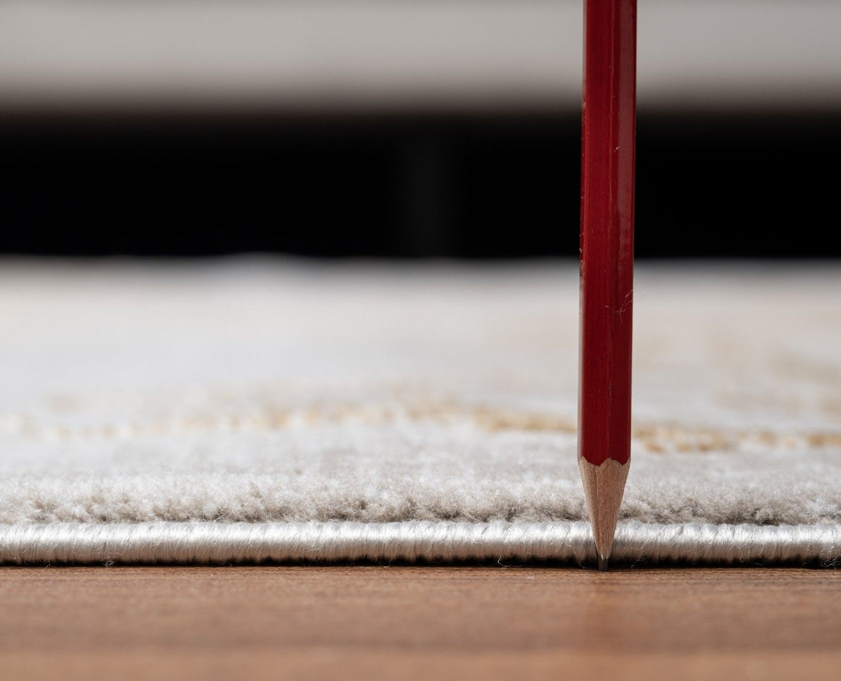 Elegance - 5'3" X 7'3" Area Rug - Gold, Polyester by Icona Home Decor | Bel Furniture