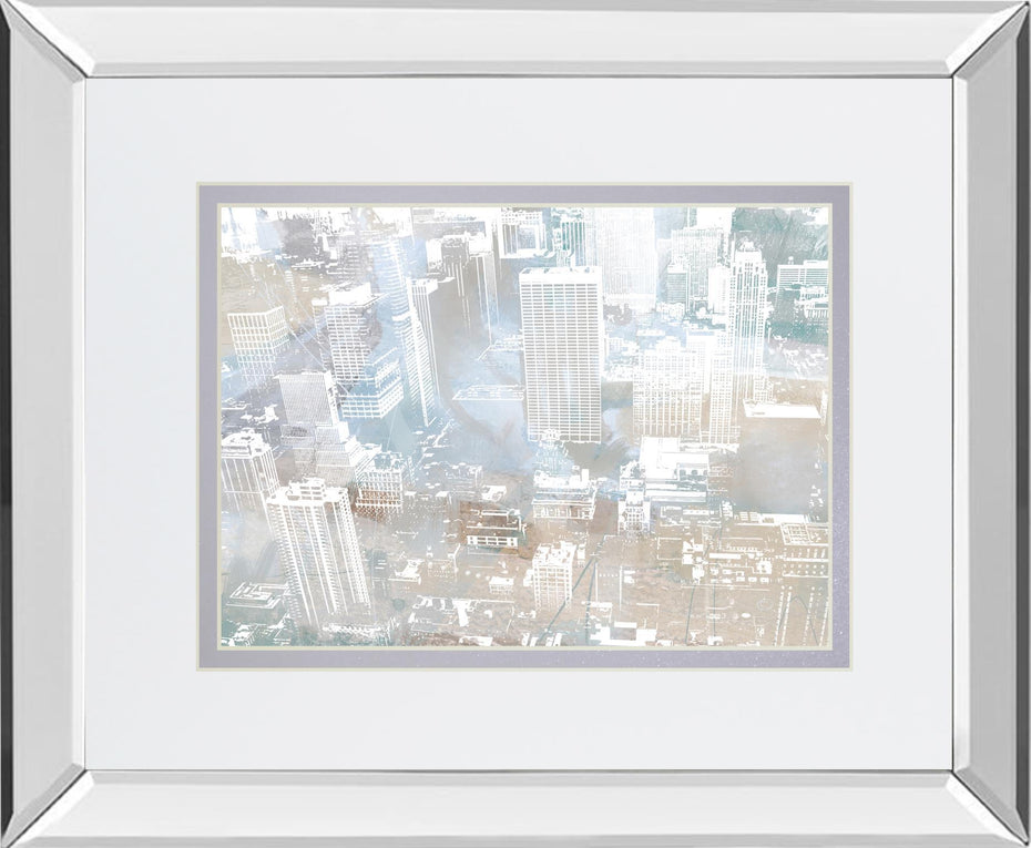 Empire View II Mirror Framed By DanMeneely - Pearl Silver