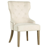 Baney - Tufted Upholstered Dining Chair Beige by CoasterElevations | Bel Furniture