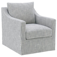 Winter - Upholstered Sloped Arm Accent Swivel Chair Gray by Coaster Fine Furniture | Bel Furniture
