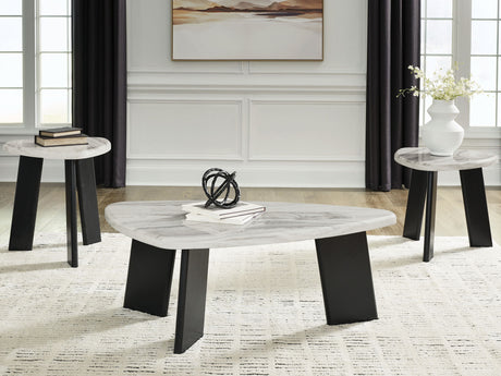 Lilyberg - Occasional Table Set (Set of 3) - Gray / Black - view 6