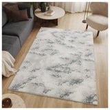 Geometrix - 5'3" X 7'3" Area Rug / Geometric 3D Effect - Ivory / Gray