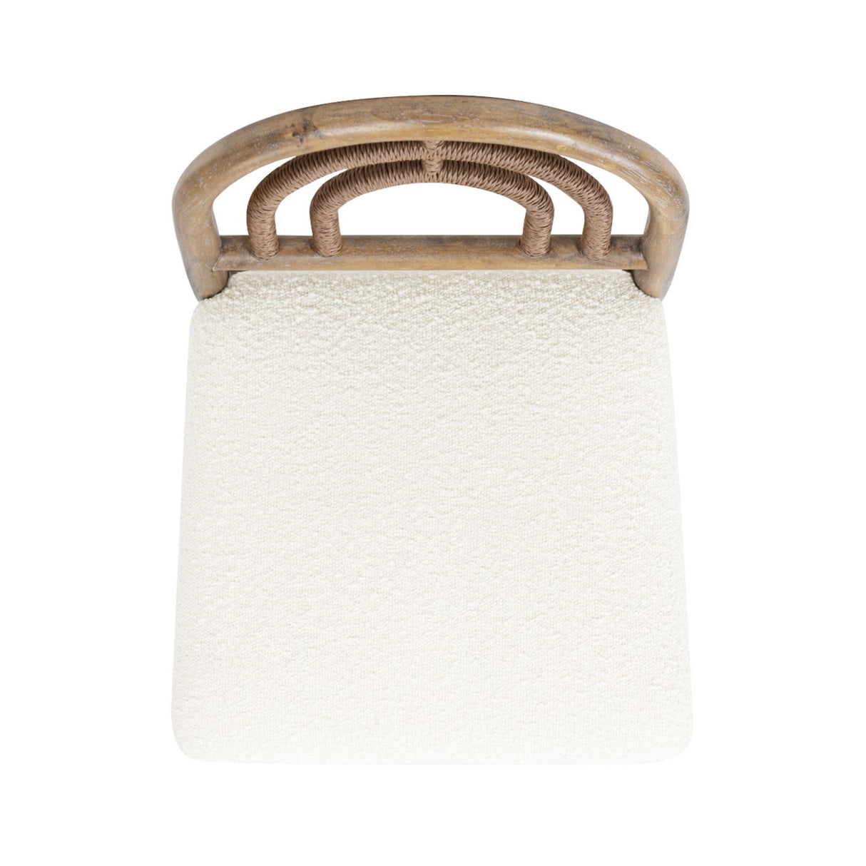 Leon - Arched Back & Upholstered Counter Stool (Set of 2) - Ivory White by Jennifer Taylor Home | Bel Furniture