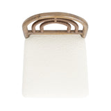 Leon - Arched Back & Upholstered Counter Stool (Set of 2) - Ivory White by Jennifer Taylor Home | Bel Furniture