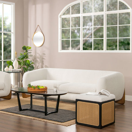 Alpine - Luxurious Upholstery Sherpa Sofa by Jennifer Taylor Home | Bel Furniture