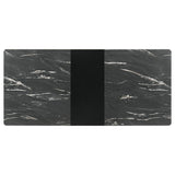 Crestmont - Extension Dining Table Faux Marble - Black by CoasterEssence | Bel Furniture
