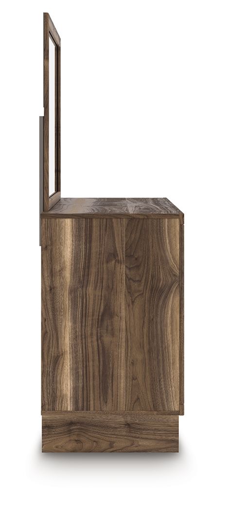 Chirason - Brown - Dresser And Mirror by Signature Design by Ashley® | Bel Furniture