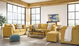 Keerwick - Living Room Set Yellow 4 Pc. Sofa, Loveseat, Chair And A Half, Ottoman by Signature Design by Ashley® | Bel Furniture