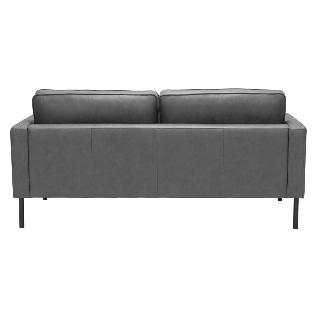 Sofa Polyester With Black Legs - Gray