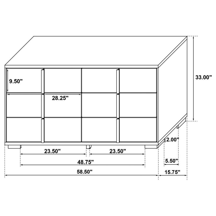 Marceline - 6-Drawer Dresser