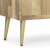 Jager - TV Media Stand - Natural by Simpli-Home | Bel Furniture
