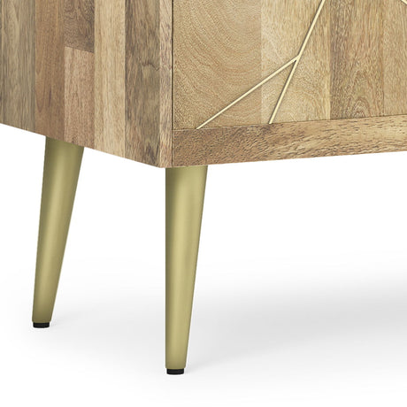 Jager - TV Media Stand - Natural by Simpli-Home | Bel Furniture