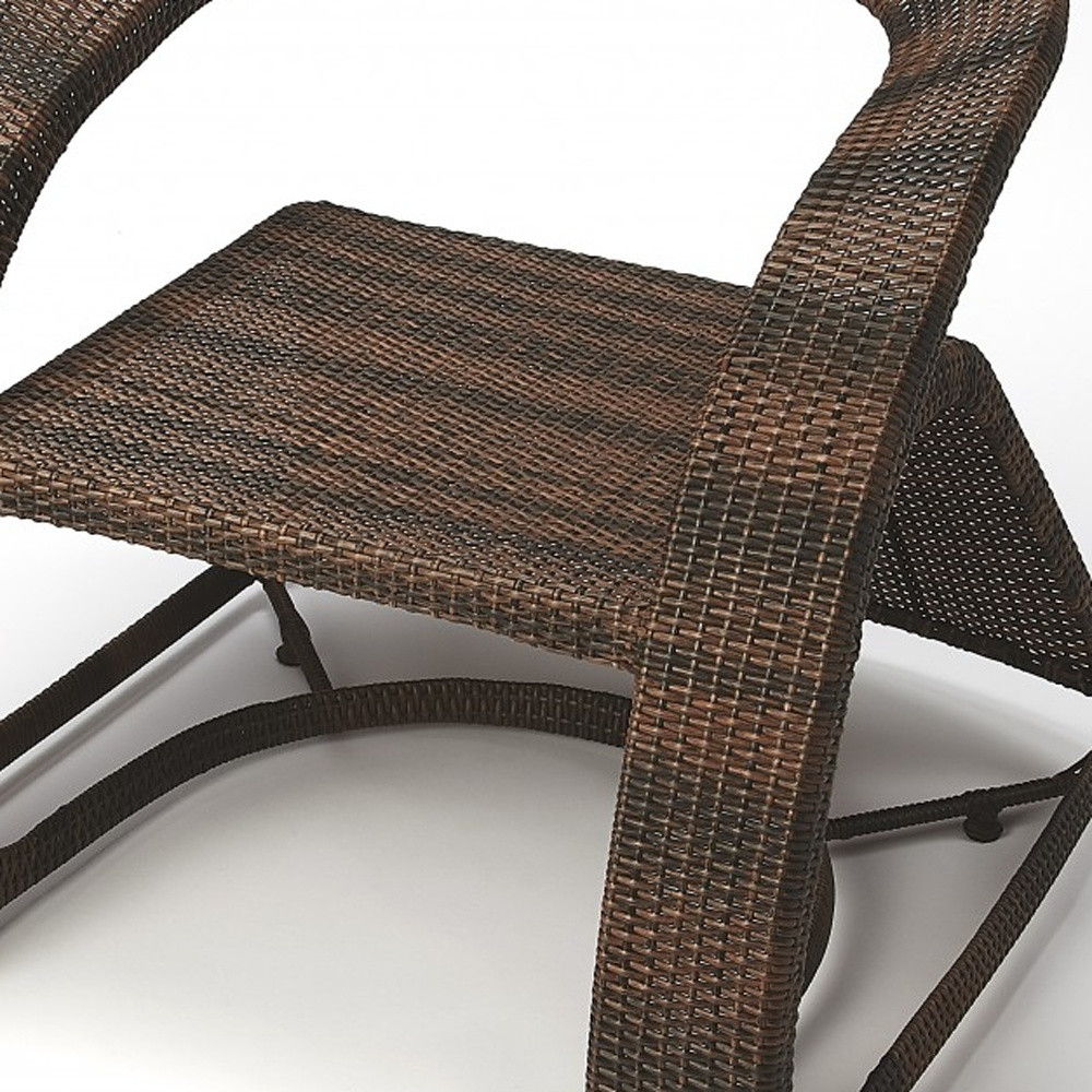 Rattan Side Chair - Dark Brown