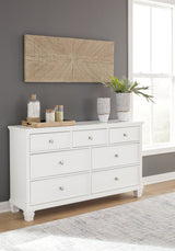 Fortman - White - Dresser by Signature Design by Ashley® | Bel Furniture