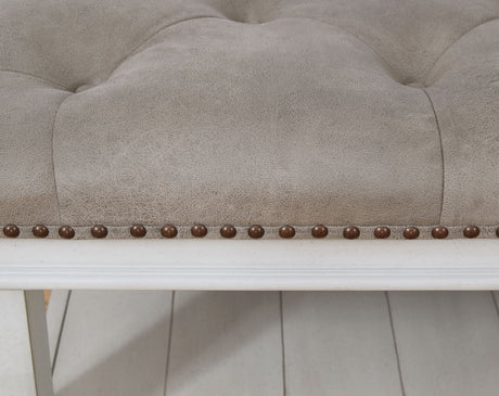 Kanwyn - Whitewash - Uph Ottoman Cocktail Table by Signature Design by Ashley® | Bel Furniture