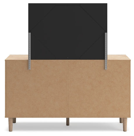 Cielden - Two-Tone - Dresser And Mirror by Signature Design by Ashley® | Bel Furniture