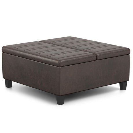 Ellis - Upholstered Coffee Table Storage Ottoman - view 10