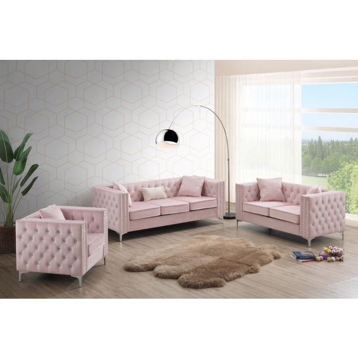 Elegant Track Arm Loveseat