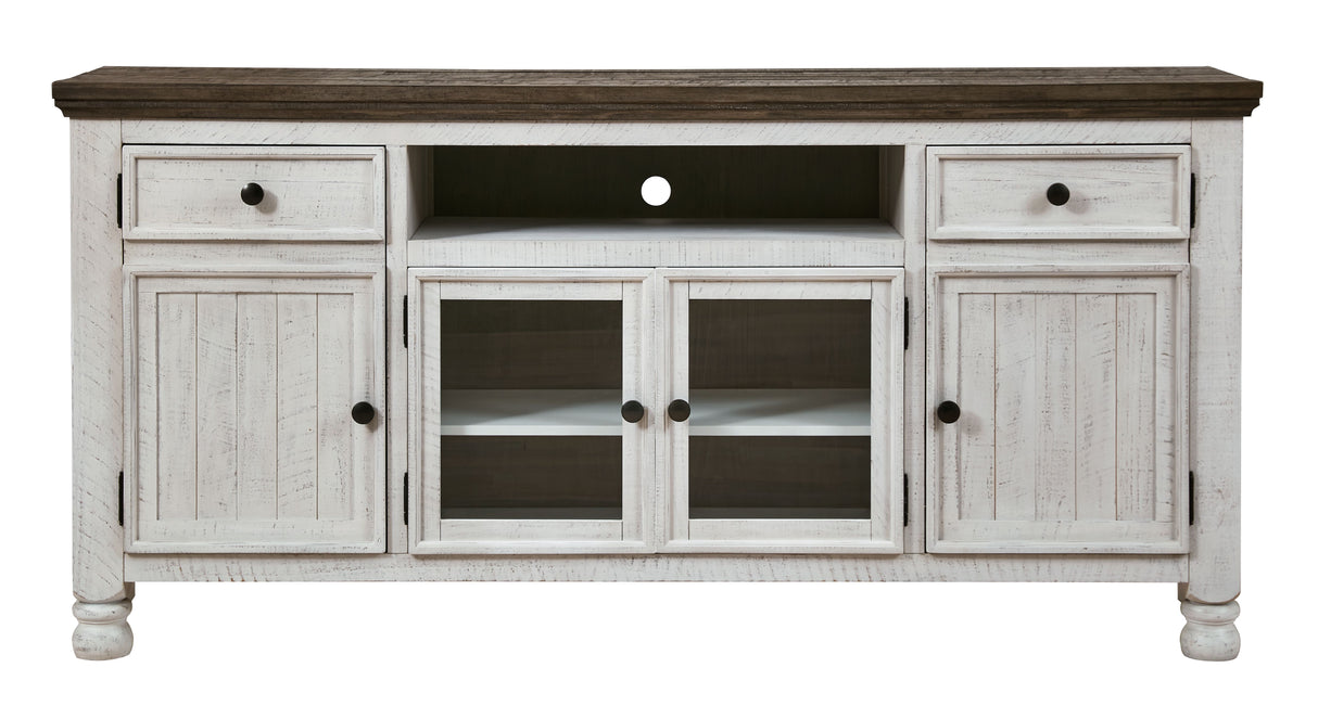 Havalance - Brown / Beige - Extra Large TV Stand - 4 Doors by Signature Design by Ashley® | Bel Furniture