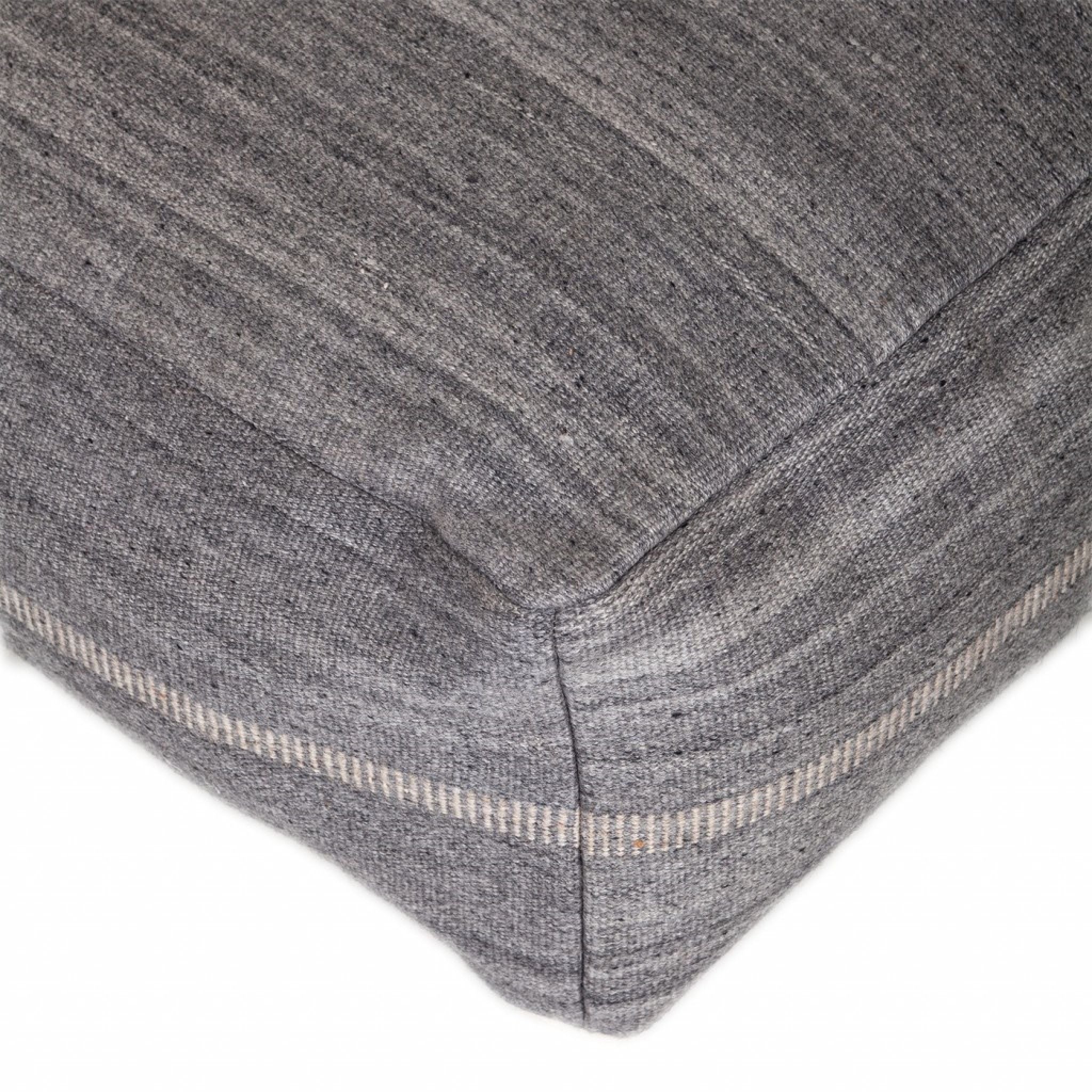 Stylish Pouf - Steel Gray