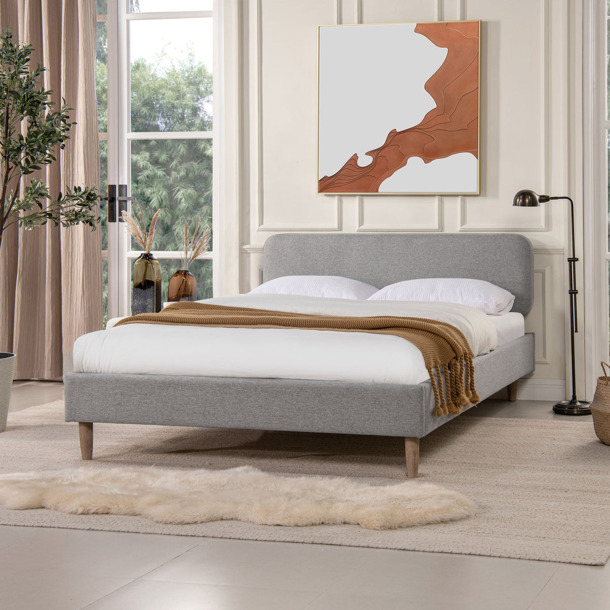 Diego Low Upholstered Platform Bed